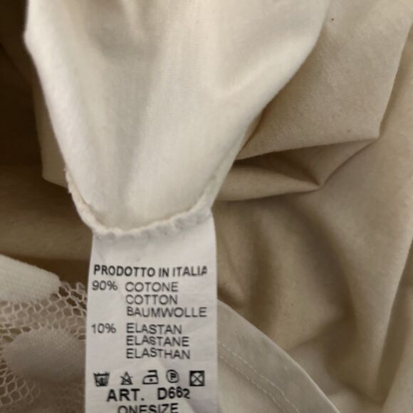 NWT MYASTREET Ivory Polka Dot Mesh Tunic Top Long Sleeve Stretch One Size - Picture 7 of 7